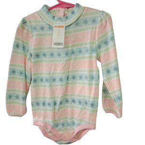 NWT Gymboree Snow Princess Turtleneck Bodysuit Size 3T